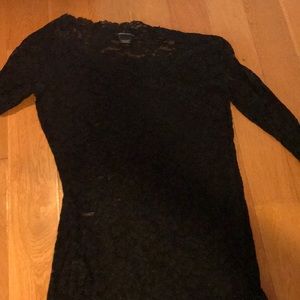 Black lace top